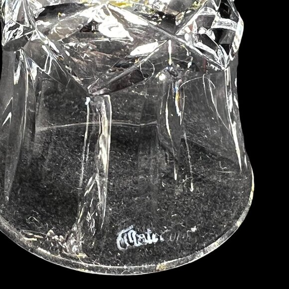 Vtg WATERFORD Lismore Bell Cut Lead Crystal 3.5 Ireland Small Handled Dinner BOX - Picture 3 of 10